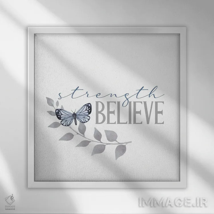 تابلو مدرن الهام II اثر کیمبرلی آلن - نمای قابدار سفید