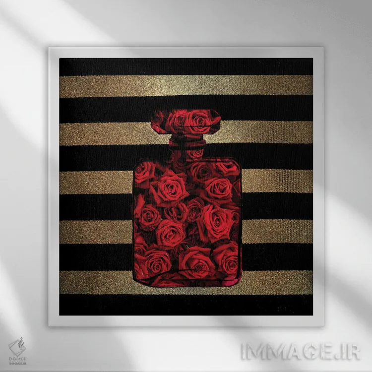 تابلو دکوراتیو رزهای عطری I اثر کیمبرلی آلن - نمای قابدار سفید