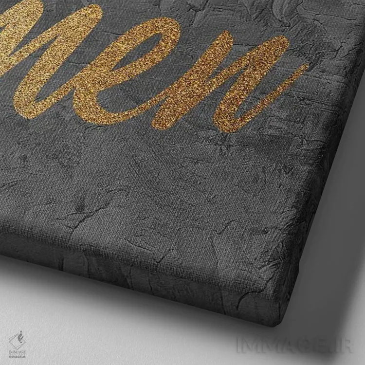 تابلو مدرن توانمندسازی زنان II اثر کیمبرلی آلن - نمای نزدیک بافت بوم