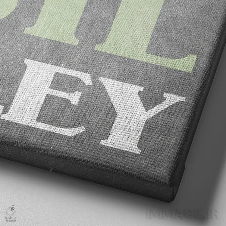 تابلو دکوراتیو سبزی های تازه II اثر کیمبرلی آلن - نمای نزدیک بافت بوم