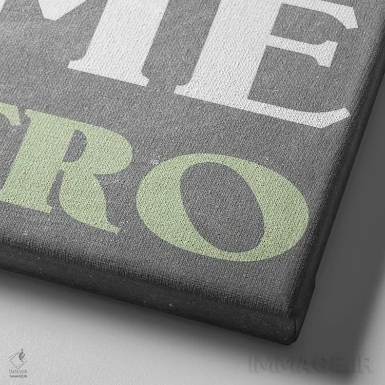 تابلو دکوراتیو سبزی های تازه IV اثر کیمبرلی آلن - نمای نزدیک بافت بوم