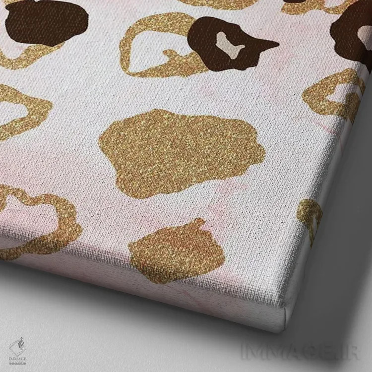 تابلو دکوراتیو حیوان شیک II اثر کیمبرلی آلن - نمای نزدیک بافت بوم