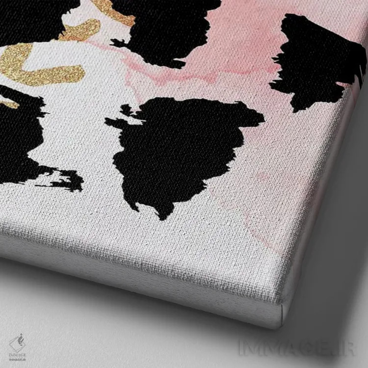 تابلو دکوراتیو حیوان شیک III اثر کیمبرلی آلن - نمای نزدیک بافت بوم