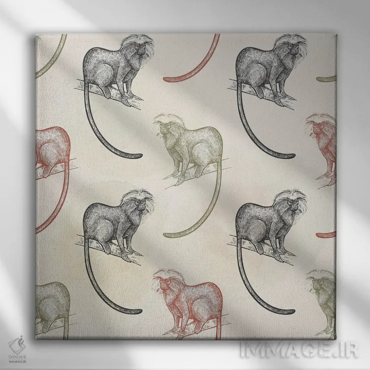 تابلو دکوراتیو شیطنت کردن اثر کیمبرلی آلن - نمای روبهرو روی دیوار