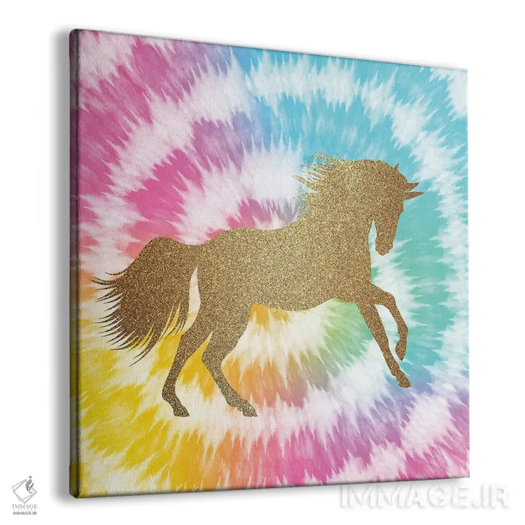 تابلو دکوراتیو تک شاخ رنگارنگ I اثر کیمبرلی آلن - نمای پرسپکتیو محصول