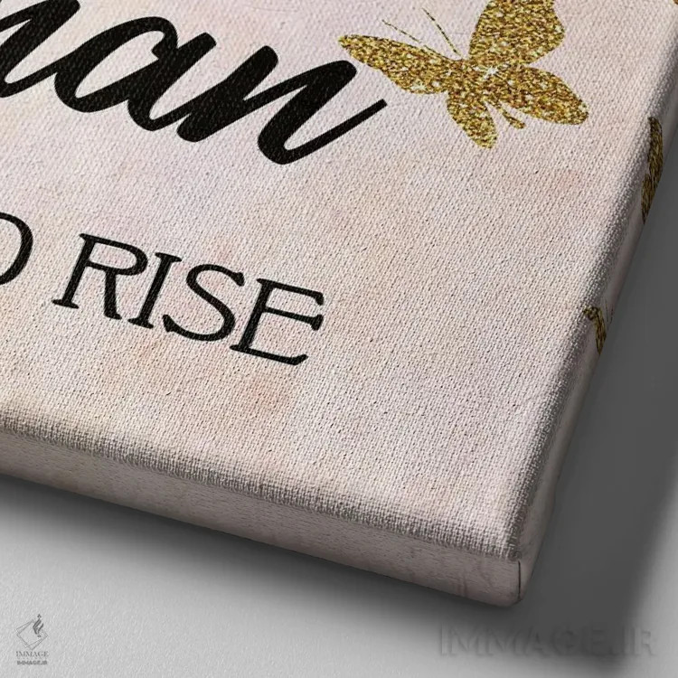 تابلو دکوراتیو قوی تر اثر کیمبرلی آلن - نمای نزدیک بافت بوم