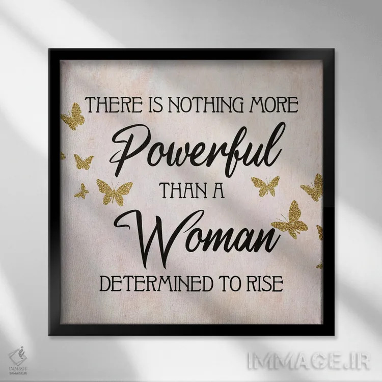 تابلو دکوراتیو قوی تر اثر کیمبرلی آلن - نمای قابدار مشکی