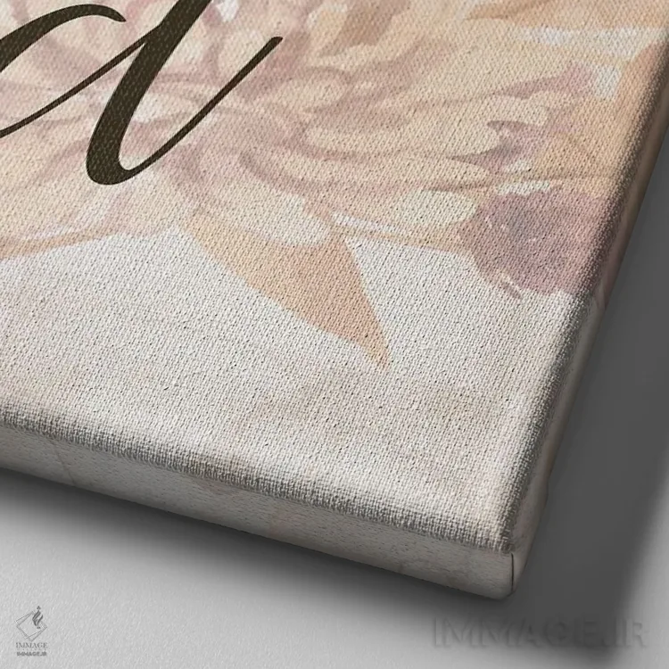 تابلو دکوراتیو شکوفه های پاییزی پاریس III اثر کیمبرلی آلن - نمای نزدیک بافت بوم