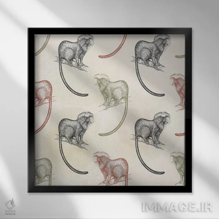 تابلو دکوراتیو شیطنت کردن اثر کیمبرلی آلن - نمای قابدار مشکی