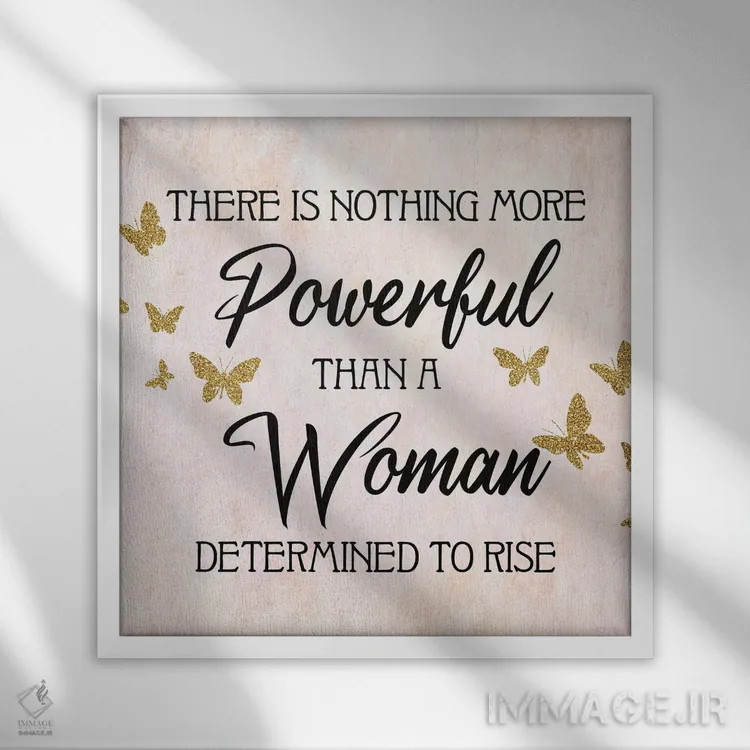 تابلو دکوراتیو قوی تر اثر کیمبرلی آلن - نمای قابدار سفید