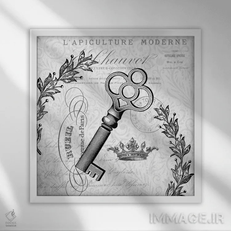 تابلو دکوراتیو پاریس قدیمی II اثر کیمبرلی آلن - نمای قابدار سفید