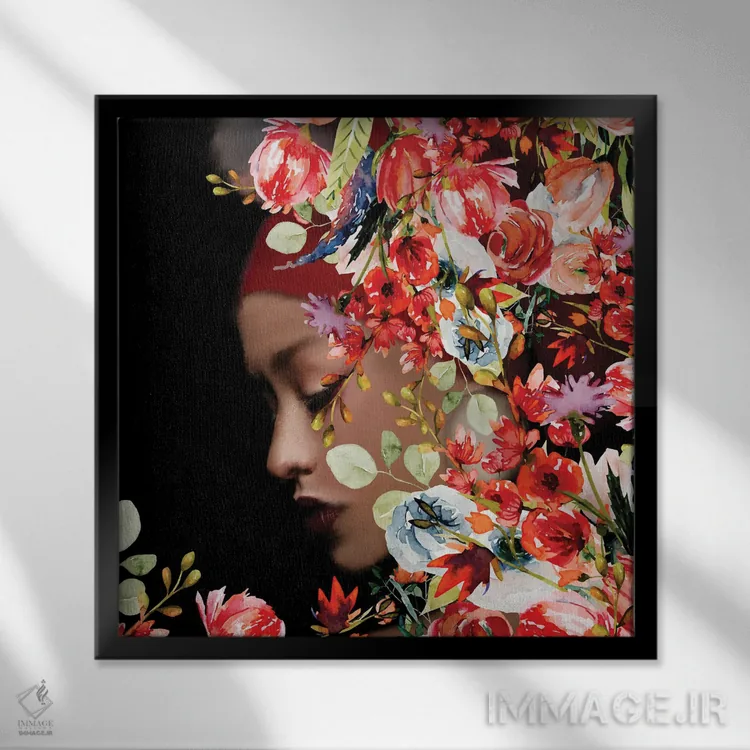 تابلو دکوراتیو بازتاب اثر کیمبرلی آلن - نمای قابدار مشکی