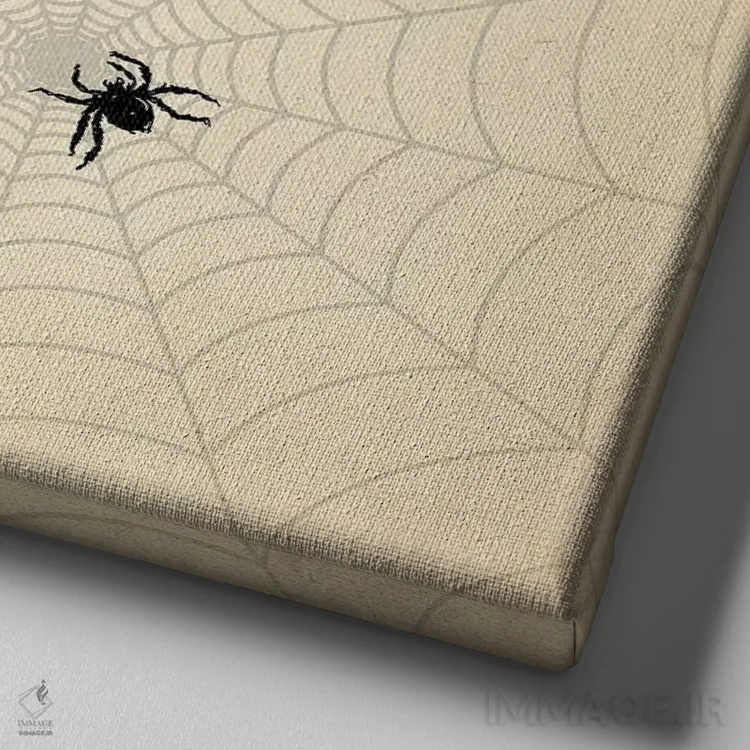 تابلو دکوراتیو گربه قل یا شیرینی اثر کیمبرلی آلن - نمای نزدیک بافت بوم