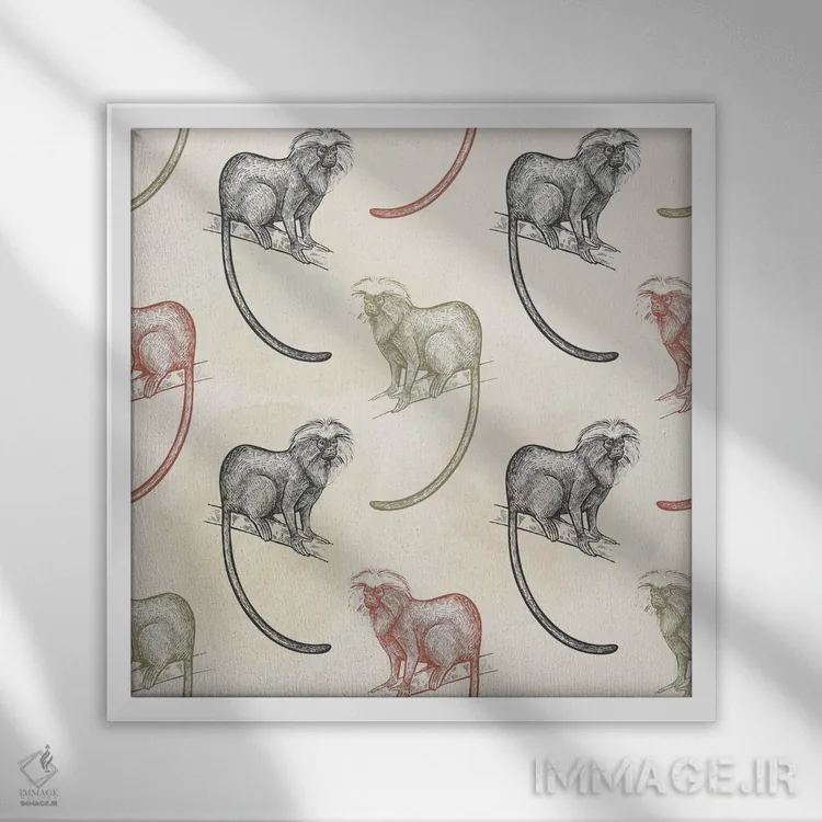 تابلو دکوراتیو شیطنت کردن اثر کیمبرلی آلن - نمای قابدار سفید