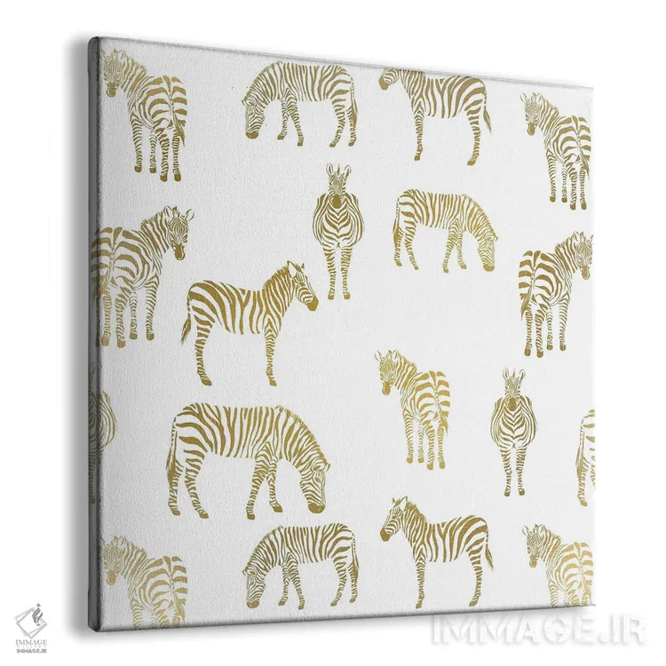 تابلو دکوراتیو گورخر گورخر اثر کیمبرلی آلن - نمای پرسپکتیو محصول