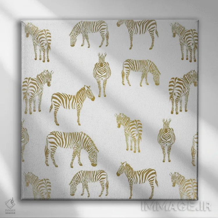 تابلو دکوراتیو گورخر گورخر اثر کیمبرلی آلن - نمای روبهرو روی دیوار