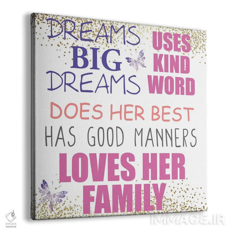 تابلو دکوراتیو یک شاهزاده خانم III اثر کیمبرلی آلن - نمای پرسپکتیو محصول