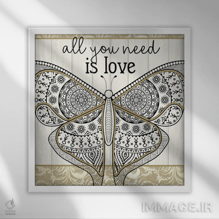 تابلو دکوراتیو روح تو II اثر کیمبرلی آلن - نمای قابدار سفید