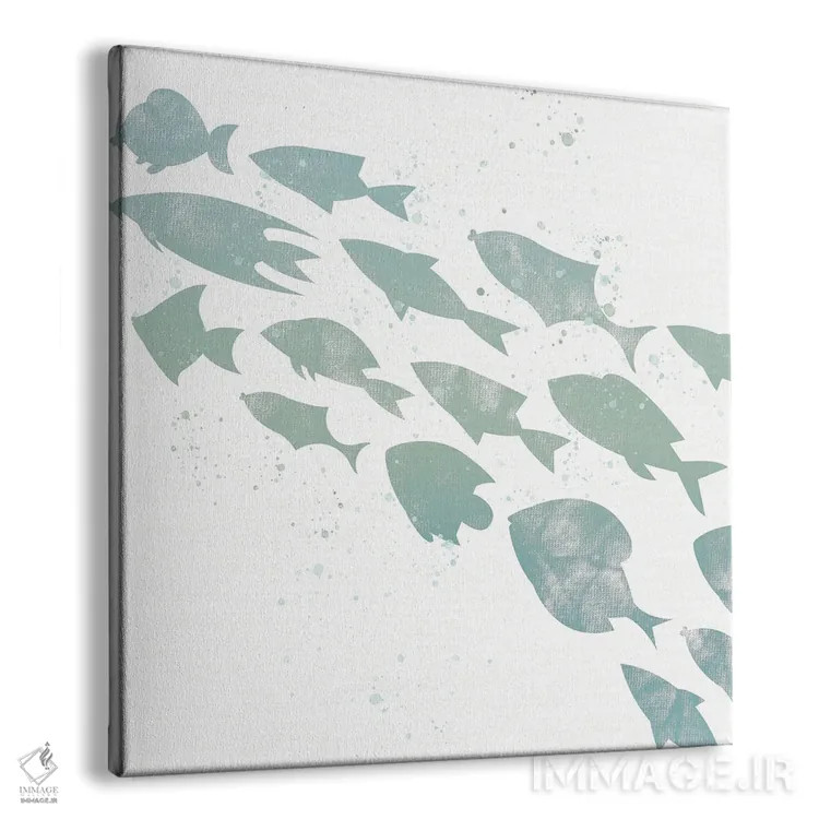 تابلو دکوراتیو شنا II اثر کیمبرلی آلن - نمای پرسپکتیو محصول