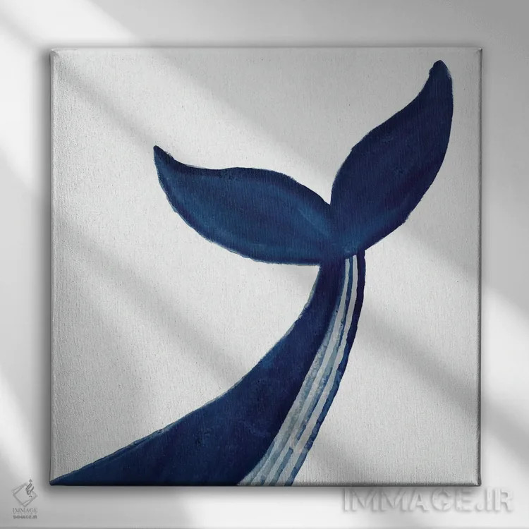 تابلو دکوراتیو نهنگ I اثر کیمبرلی آلن - نمای روبهرو روی دیوار