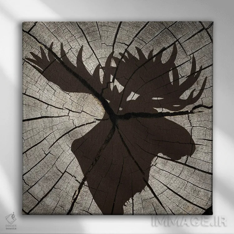 تابلو دکوراتیو سیلوئت جنگل II اثر کیمبرلی آلن - نمای روبهرو روی دیوار