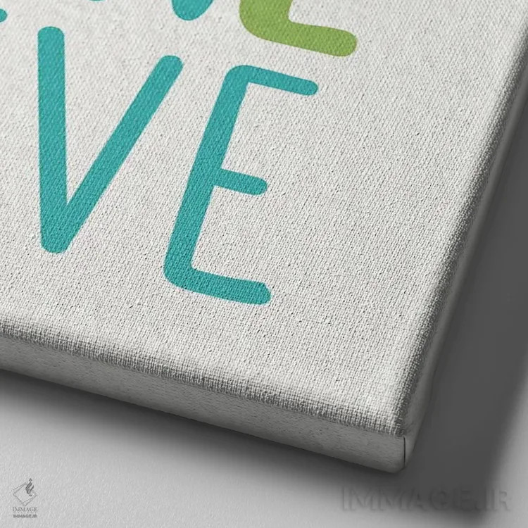 تابلو دکوراتیو تصور کن III اثر کیمبرلی آلن - نمای نزدیک بافت بوم