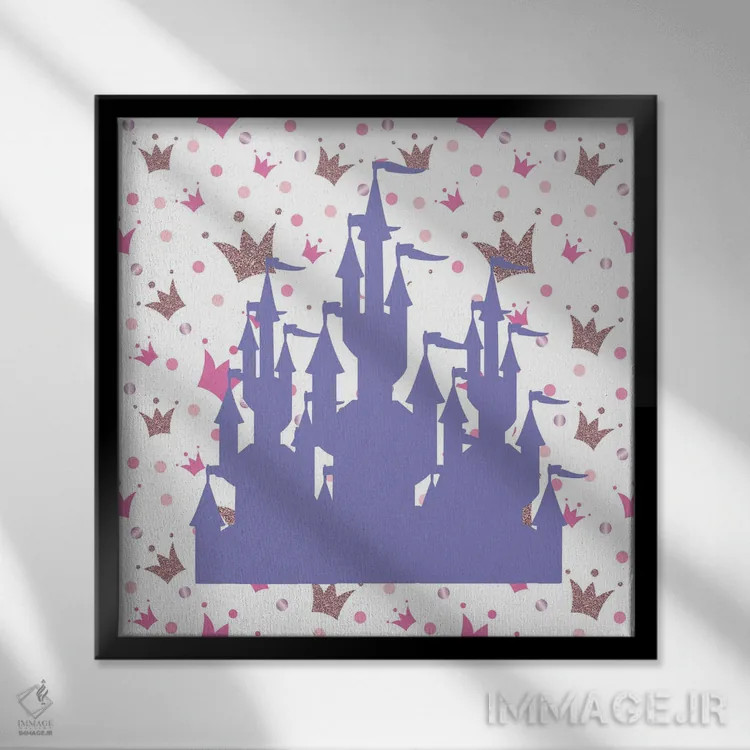 تابلو دکوراتیو رویاهای شاهزاده خانم III اثر کیمبرلی آلن - نمای قابدار مشکی