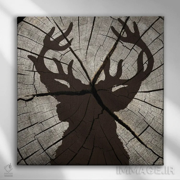 تابلو دکوراتیو سیلوئت جنگل I اثر کیمبرلی آلن - نمای روبهرو روی دیوار