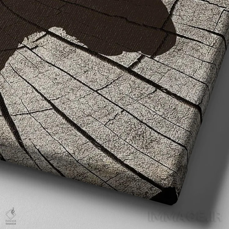 تابلو دکوراتیو سیلوئت جنگل II اثر کیمبرلی آلن - نمای نزدیک بافت بوم