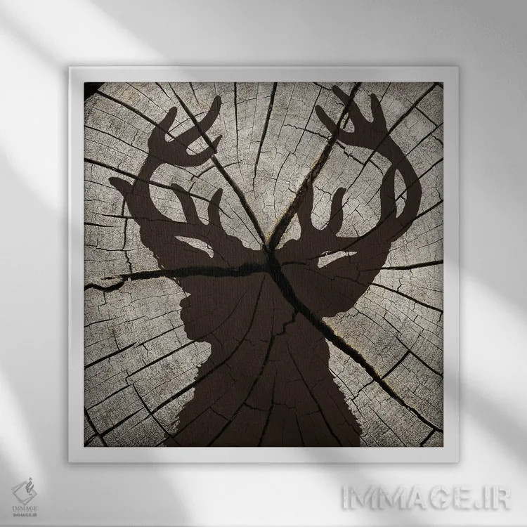 تابلو دکوراتیو سیلوئت جنگل I اثر کیمبرلی آلن - نمای قابدار سفید