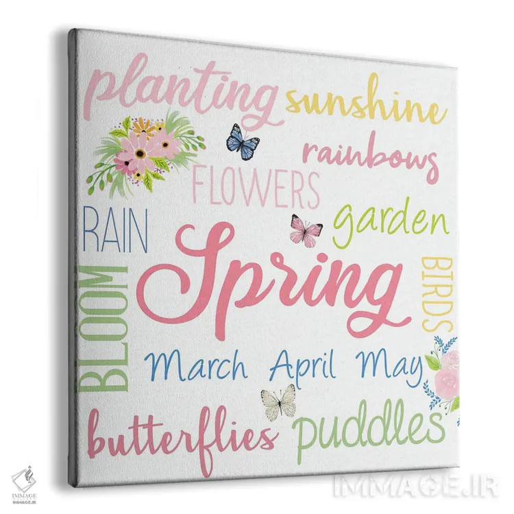 تابلو دکوراتیو بهار اثر کیمبرلی آلن - نمای پرسپکتیو محصول