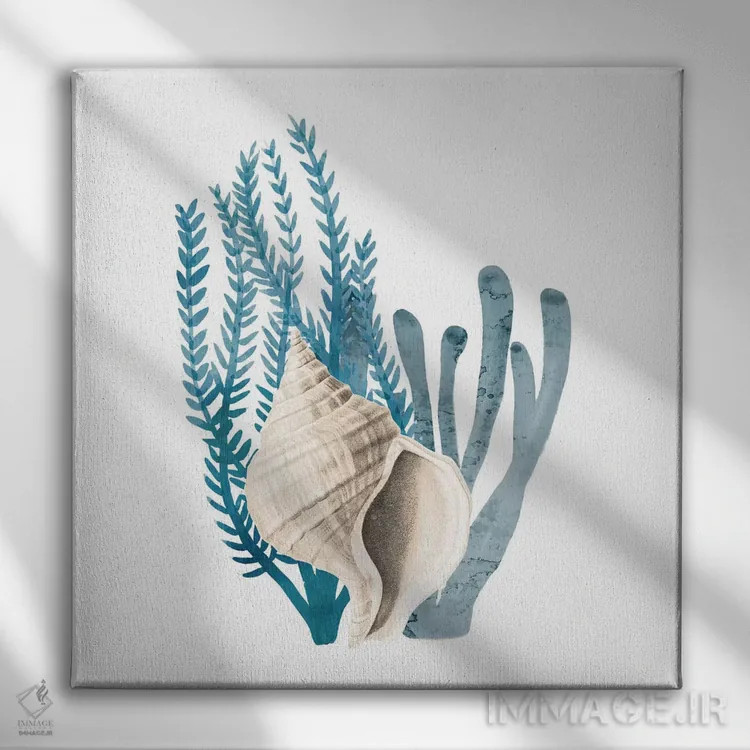 تابلو دکوراتیو خلیج مرجانی آبی II اثر کیمبرلی آلن - نمای روبهرو روی دیوار