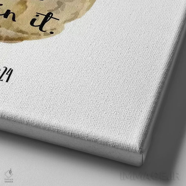 تابلو دکوراتیو برگ مزمور II اثر کیمبرلی آلن - نمای نزدیک بافت بوم