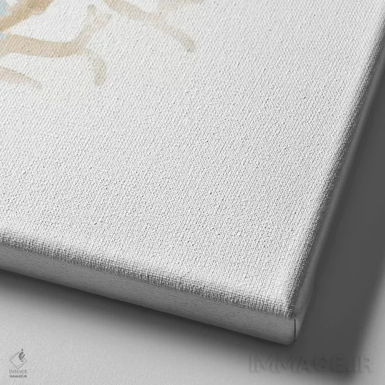 تابلو دکوراتیو خلیج مرجانی آبی III اثر کیمبرلی آلن - نمای نزدیک بافت بوم