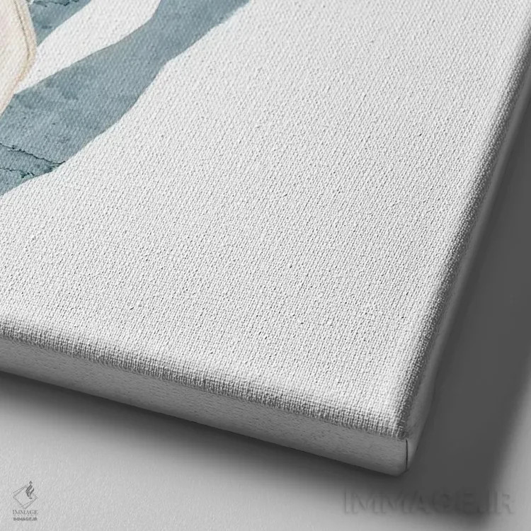 تابلو دکوراتیو خلیج مرجانی آبی II اثر کیمبرلی آلن - نمای نزدیک بافت بوم