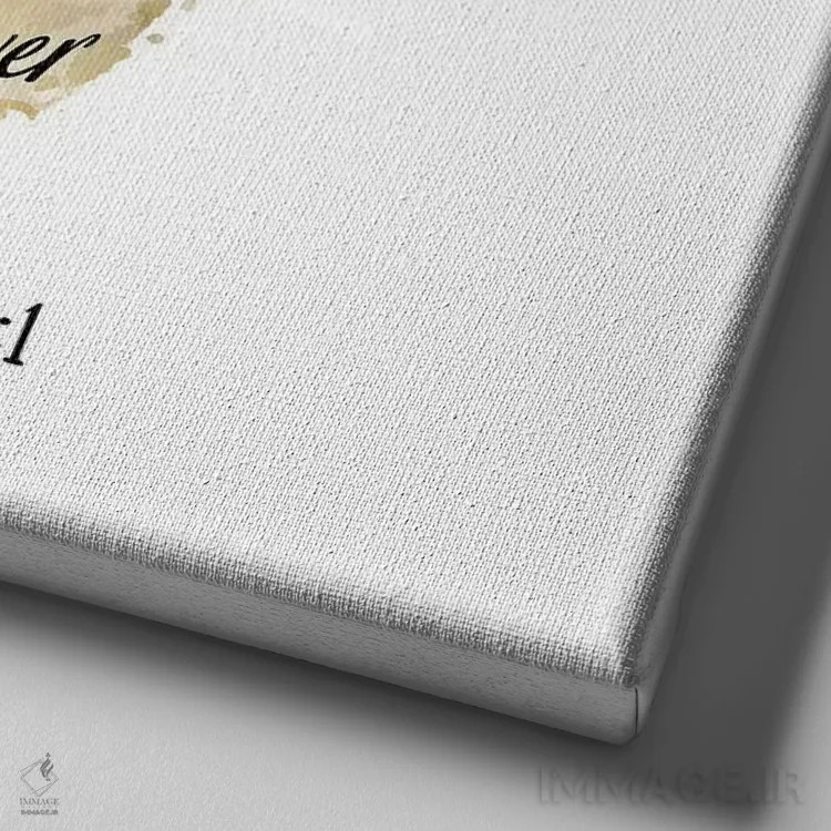 تابلو دکوراتیو برگ مزمور III اثر کیمبرلی آلن - نمای نزدیک بافت بوم