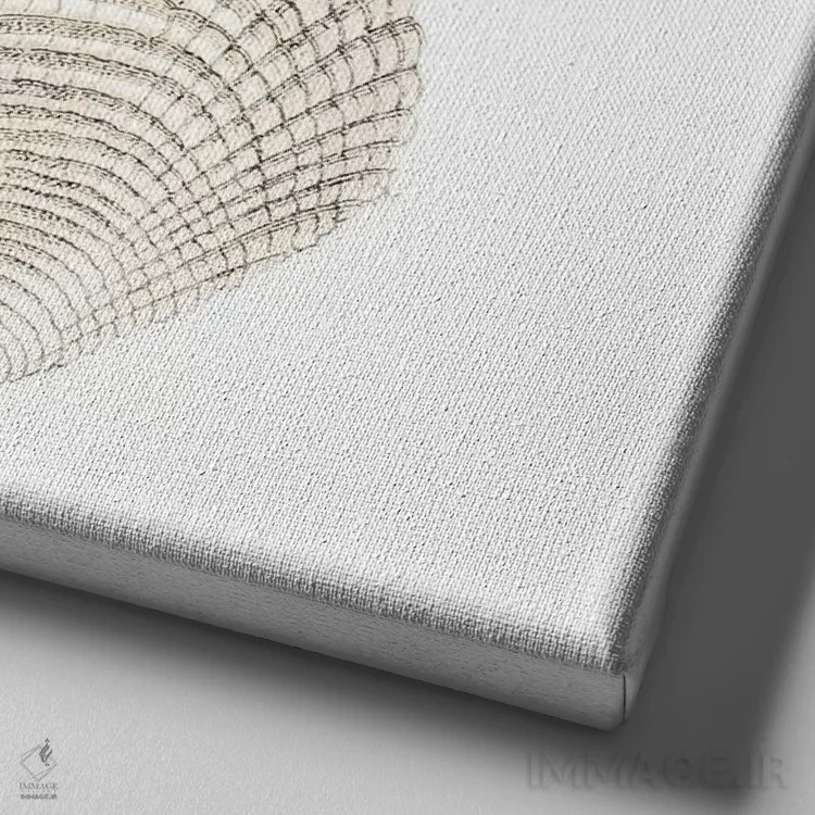 تابلو دکوراتیو خلیج مرجانی آبی IV اثر کیمبرلی آلن - نمای نزدیک بافت بوم