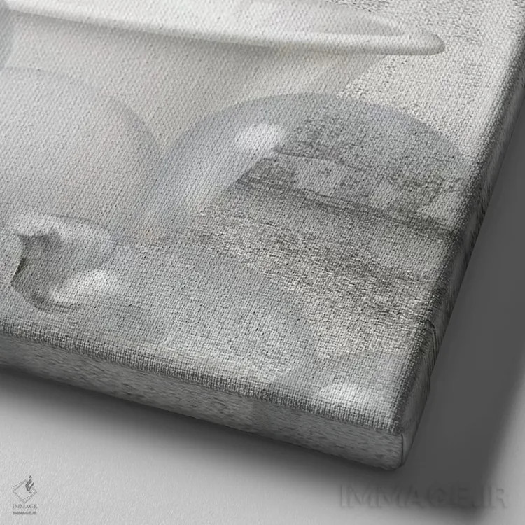 تابلو دکوراتیو حمام گورخر کوچولو اثر کیمبرلی آلن - نمای نزدیک بافت بوم