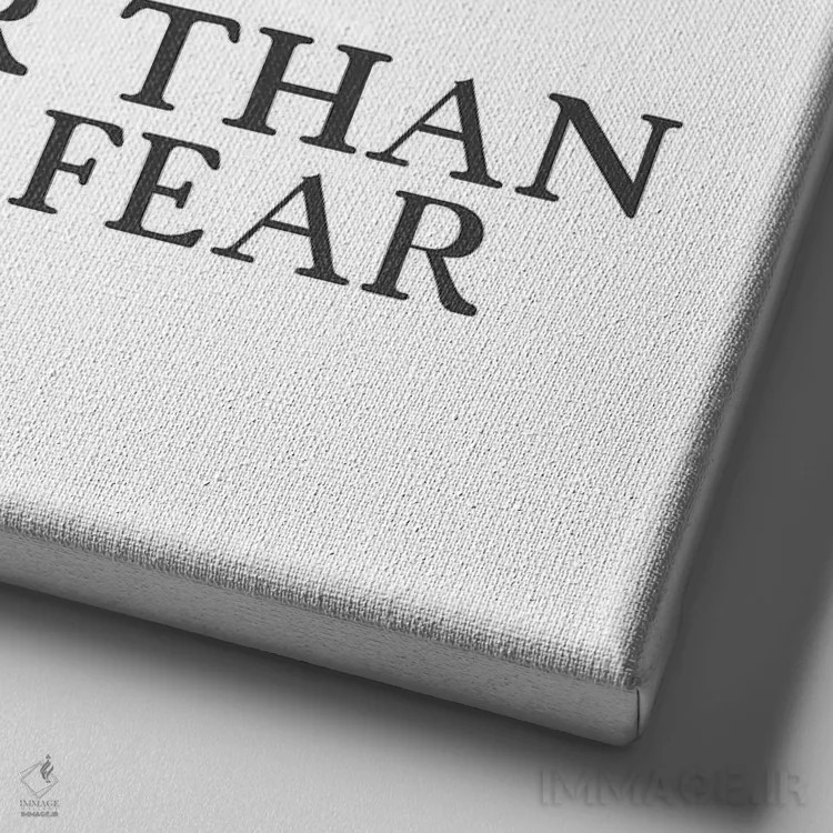 تابلو دکوراتیو ایمان تو اثر کیمبرلی آلن - نمای نزدیک بافت بوم