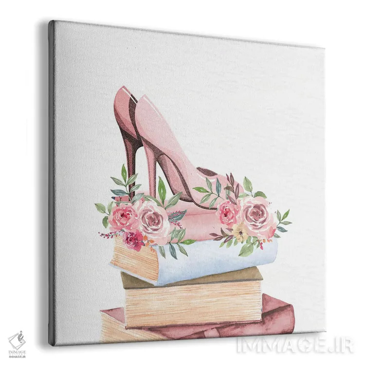 تابلو دکوراتیو عطر صورتی ۲ اثر کیمبرلی آلن - نمای پرسپکتیو محصول