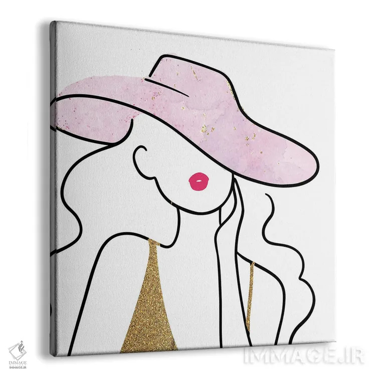 تابلو مینیمال شگفت انگیز و زیبا ۳ اثر کیمبرلی آلن - نمای پرسپکتیو محصول