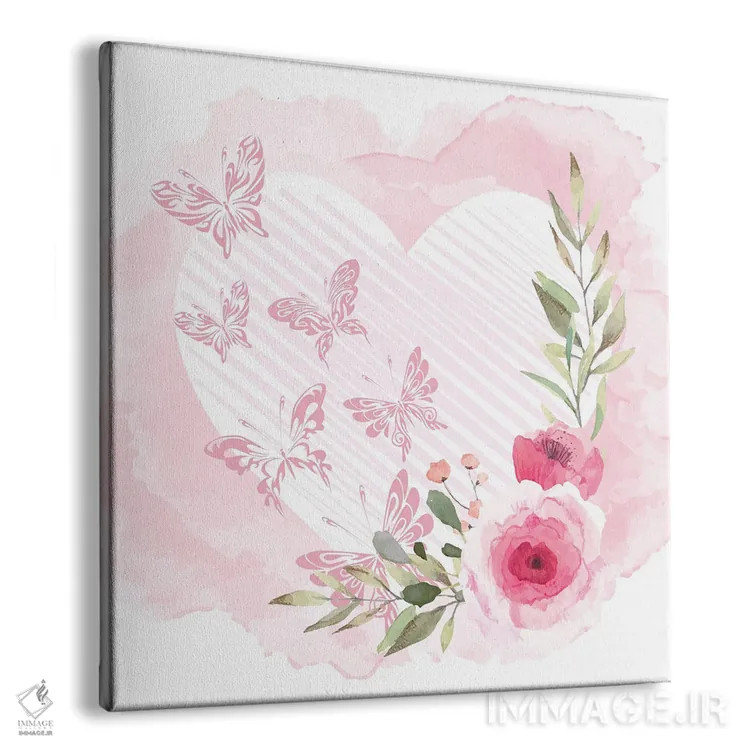 تابلو دکوراتیو پروانه های پاریس ۳ اثر کیمبرلی آلن - نمای پرسپکتیو محصول