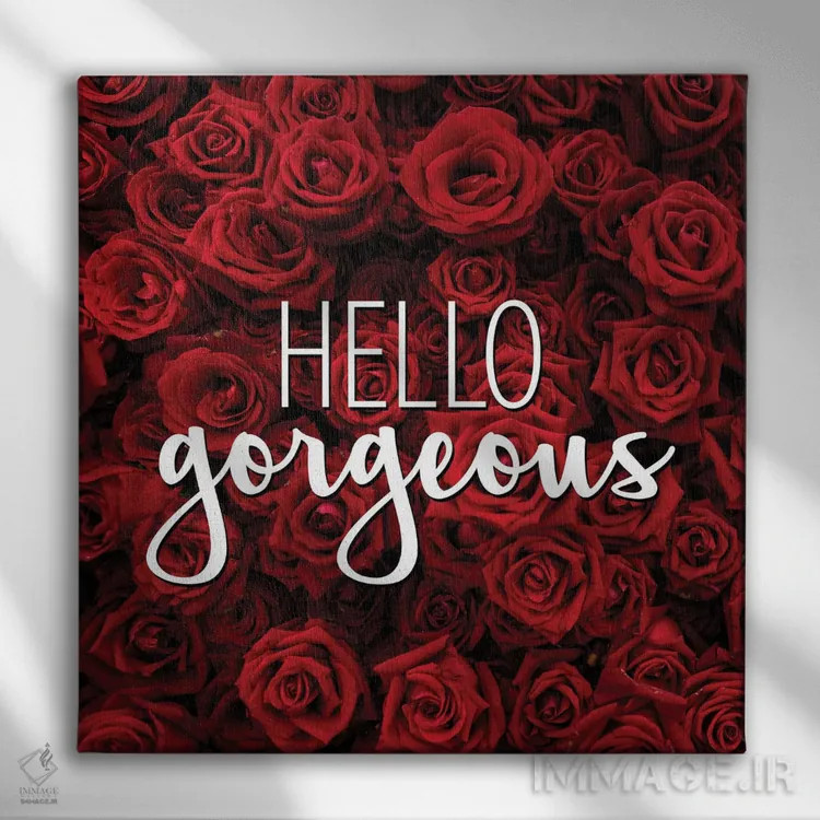 تابلو دکوراتیو رزها ۱ اثر کیمبرلی آلن - نمای روبهرو روی دیوار