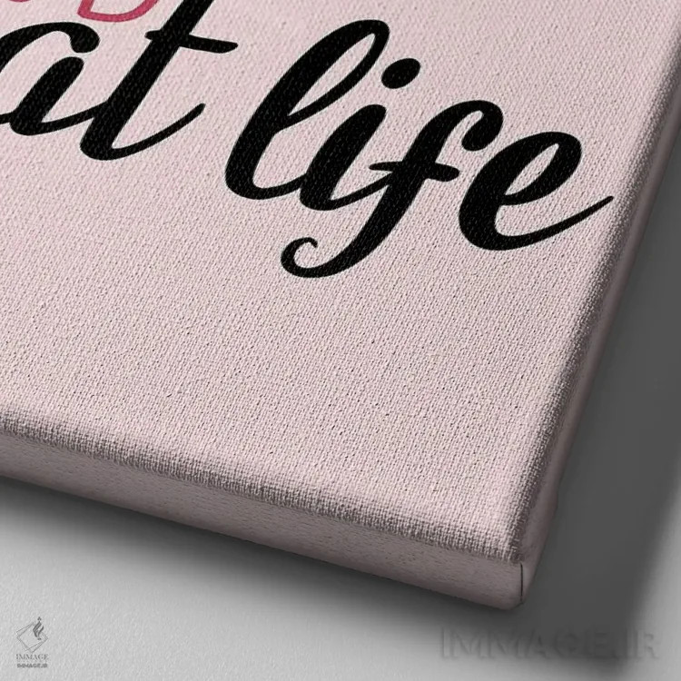 تابلو دکوراتیو مژه ۲ اثر کیمبرلی آلن - نمای نزدیک بافت بوم