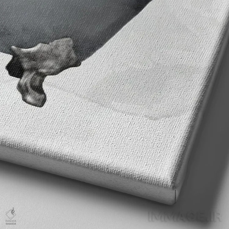 تابلو دکوراتیو بشوی خودت ۲ اثر کیمبرلی آلن - نمای نزدیک بافت بوم