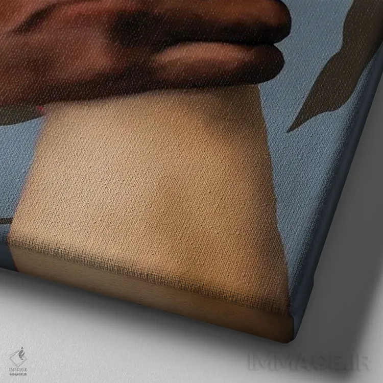 تابلو دکوراتیو وحدت II اثر کیمبرلی آلن - نمای نزدیک بافت بوم