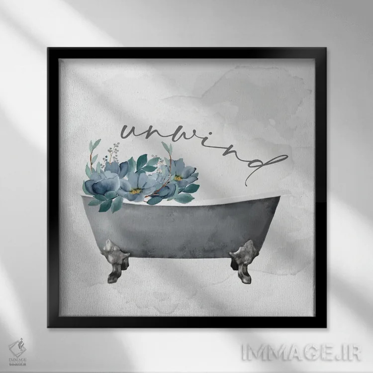 تابلو دکوراتیو بشوی خودت ۲ اثر کیمبرلی آلن - نمای قابدار مشکی