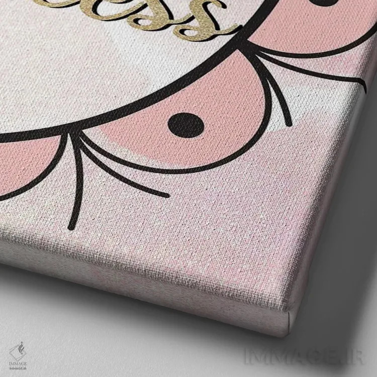 تابلو دکوراتیو آینه آینه ۱ اثر کیمبرلی آلن - نمای نزدیک بافت بوم