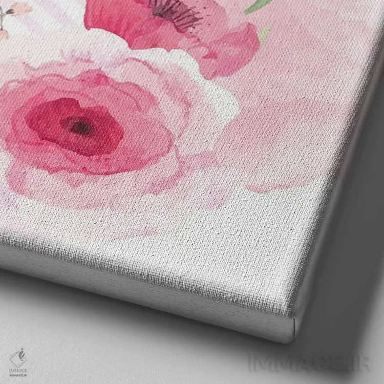 تابلو دکوراتیو پروانه های پاریس ۳ اثر کیمبرلی آلن - نمای نزدیک بافت بوم