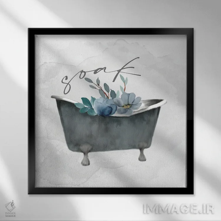 تابلو دکوراتیو بشوی خودت ۵ اثر کیمبرلی آلن - نمای قابدار مشکی